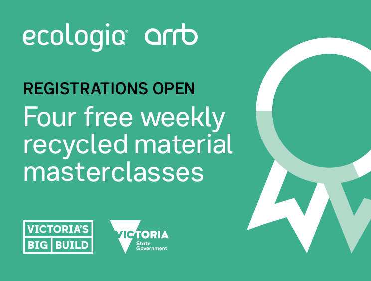 Recycled material masterclasses from Ecologiq and ARRB